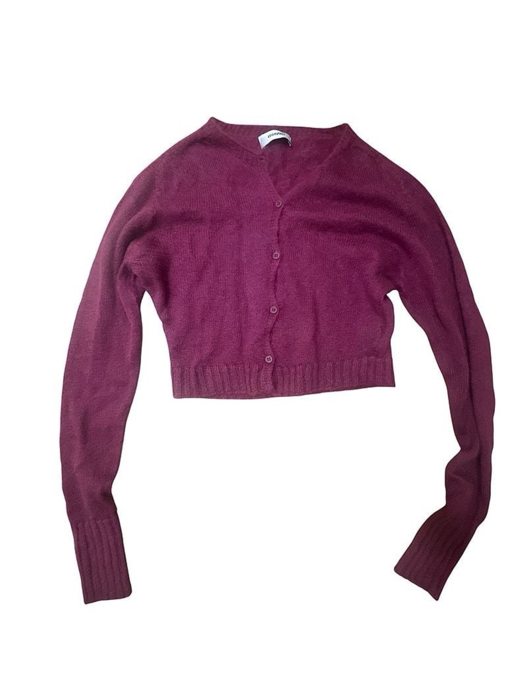 Danielle Guzio Cropped Sweater - Plum